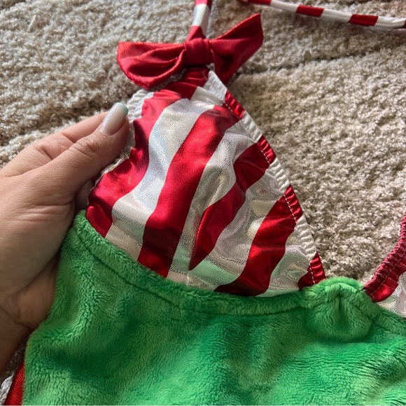 Candy Cane Cuddle Christmas Romper pole dance - Picture 4 of 7